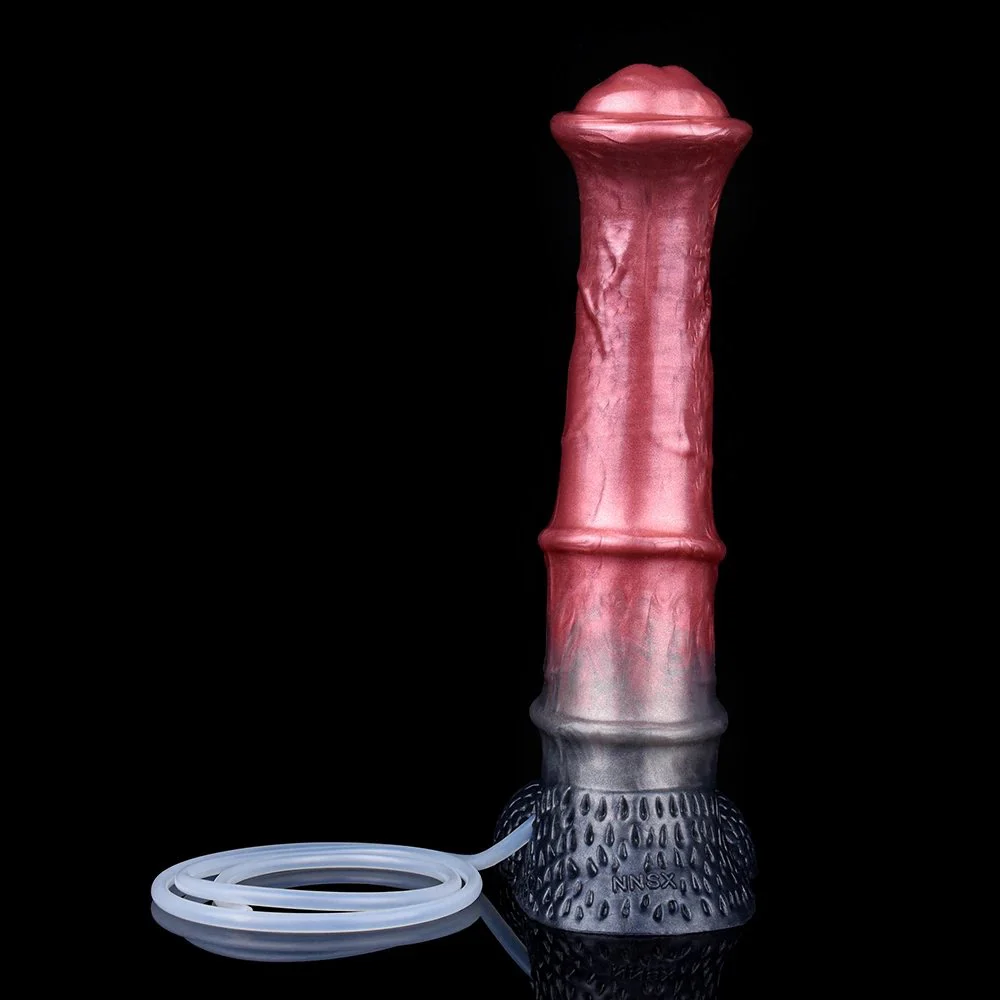 Horse Dildo Fantasy Long Long Squirting Horse Dildo With Sucker Silicone Ejaculation Penis