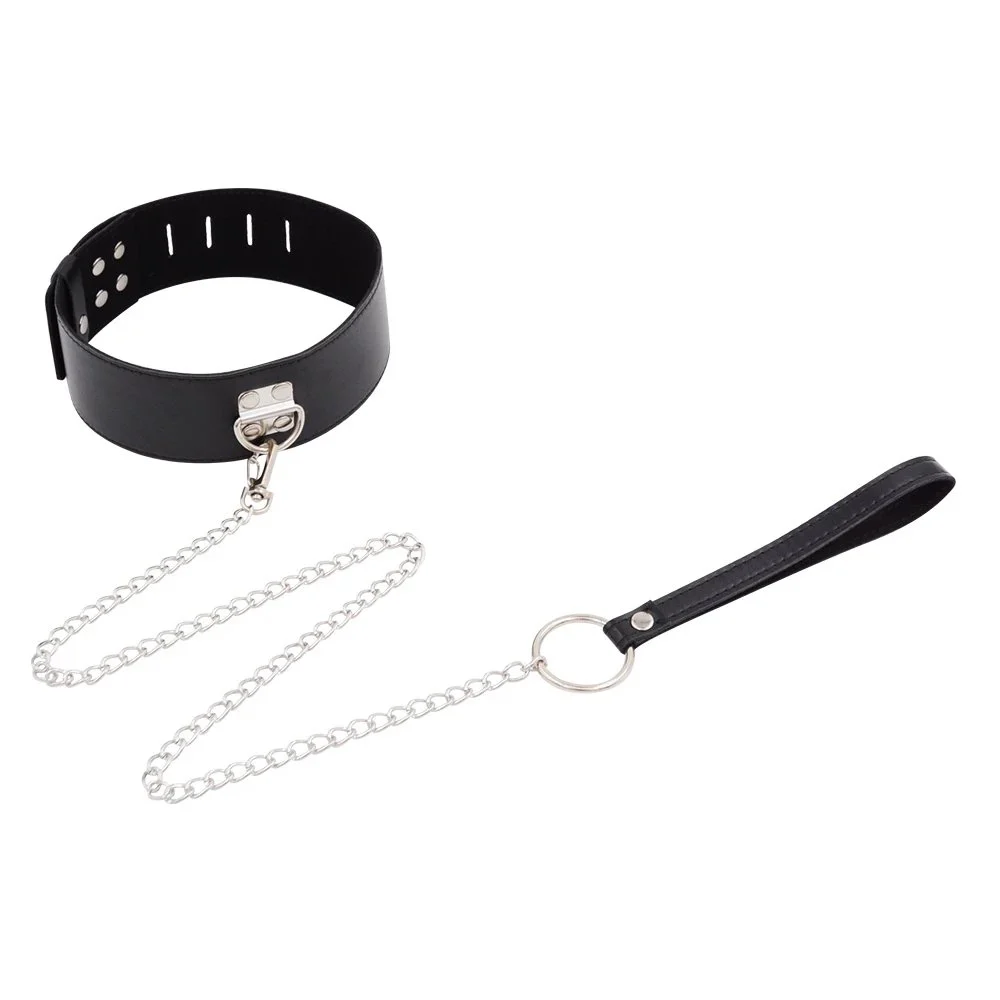 Bondage Sex Neck Sleeve Dog Collar Adult Sex Toy Female Slave Choker Leather Handcuffs Collar BDSM Other Sex Toy