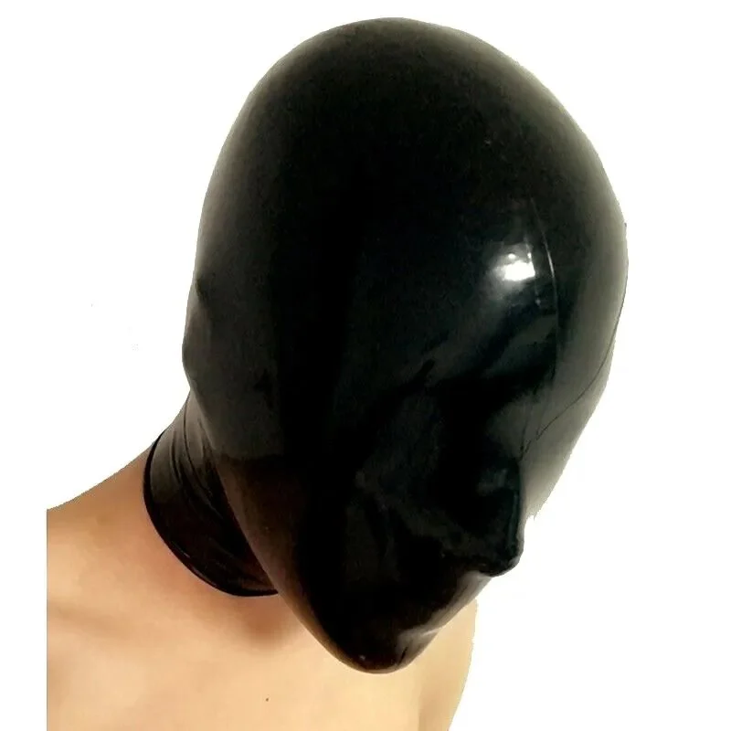 Sexy Latex Headgear Hood with Zipper Role Play Cosplay One Piece Dropshipping Adult 100% Waterproof
