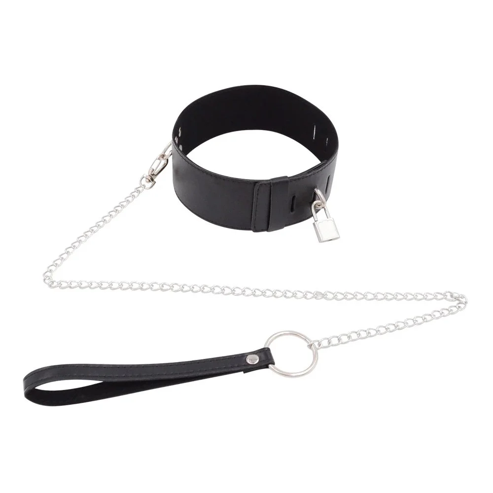 Bondage Sex Neck Sleeve Dog Collar Adult Sex Toy Female Slave Choker Leather Handcuffs Collar BDSM Other Sex Toy