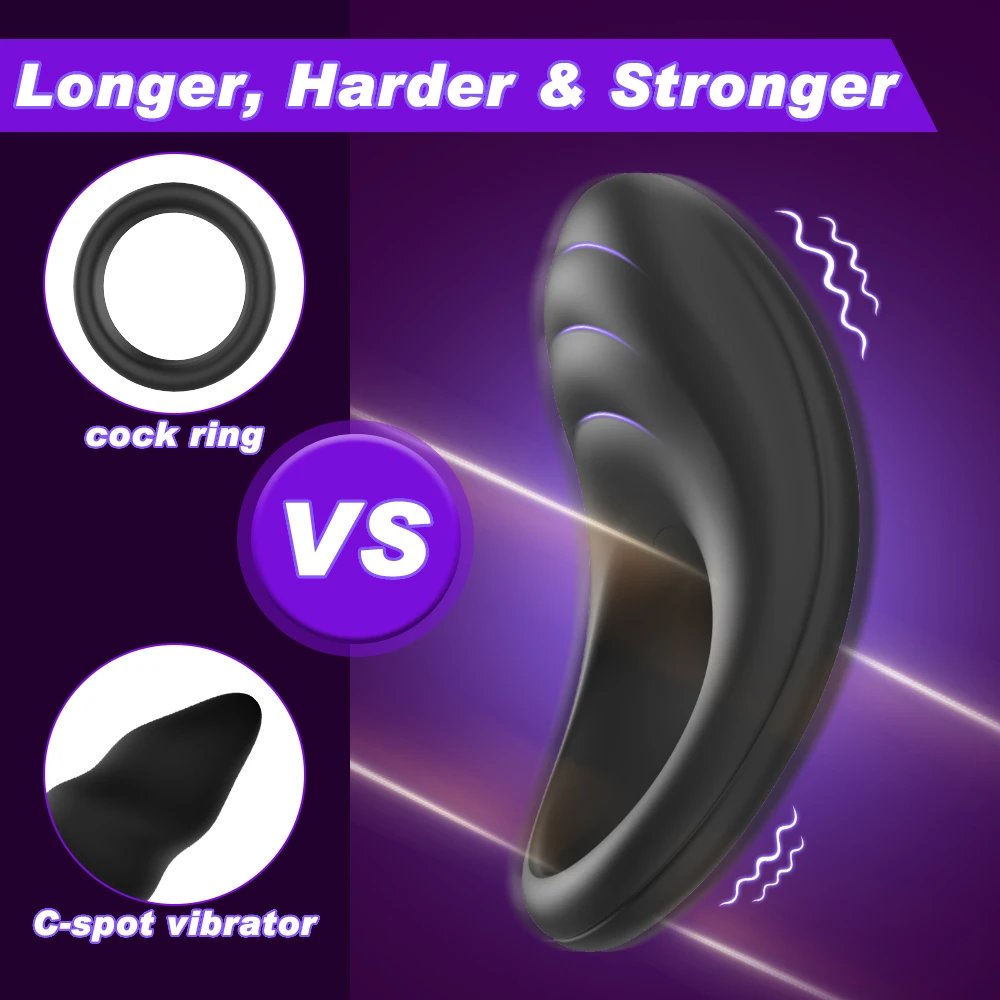 Pain-Free Silicone Ring for Men Adult Toy Vibrating Penis Ring