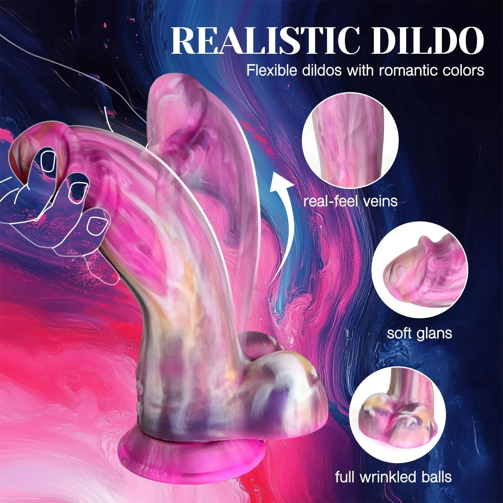 G Spot Vagina Anal Sex Stimulation Vibrating Silicone Dildo Remote Control Huge Big Realistic Fantasy Monster Dildo for Women