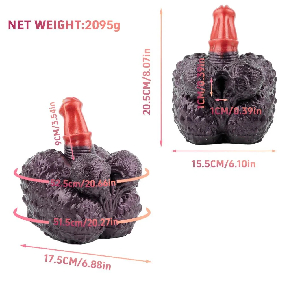 Monkey Cock Butt Single-Channel Silicone Manual Male Masturbator Realistic Masturbation Cup Experience