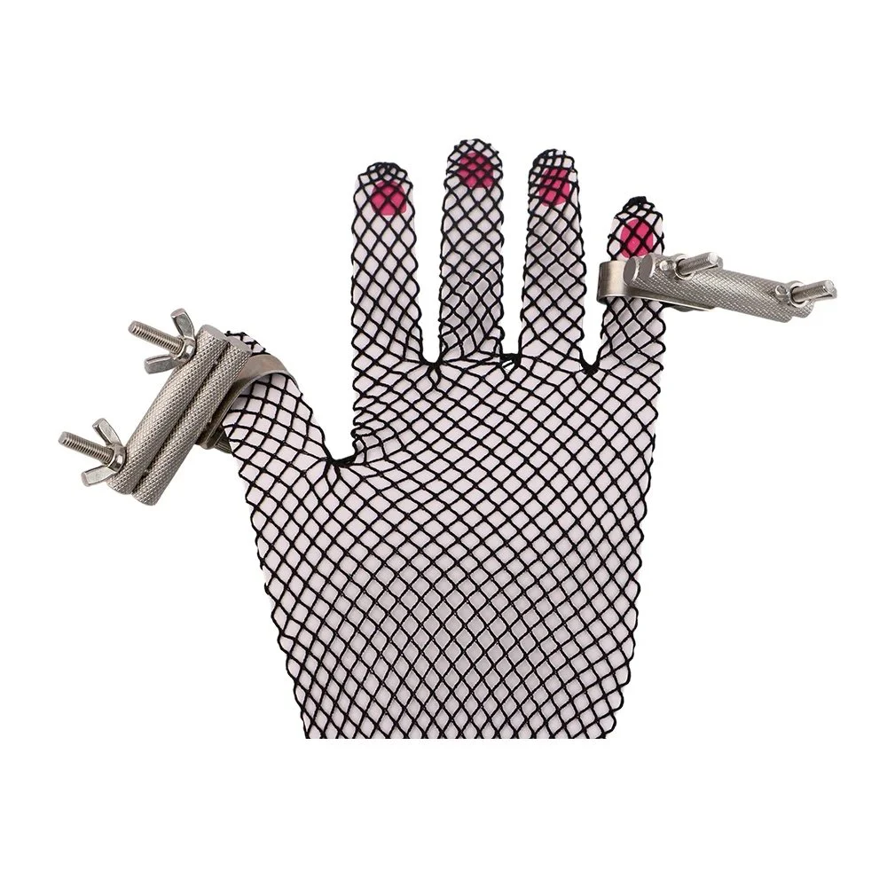 Nipple Clamps with Opera Gloves,Adjustable Nipple Clips,Nipple Stimulation Breast Bondage Restraint Fetish Bdsm SexToy Men