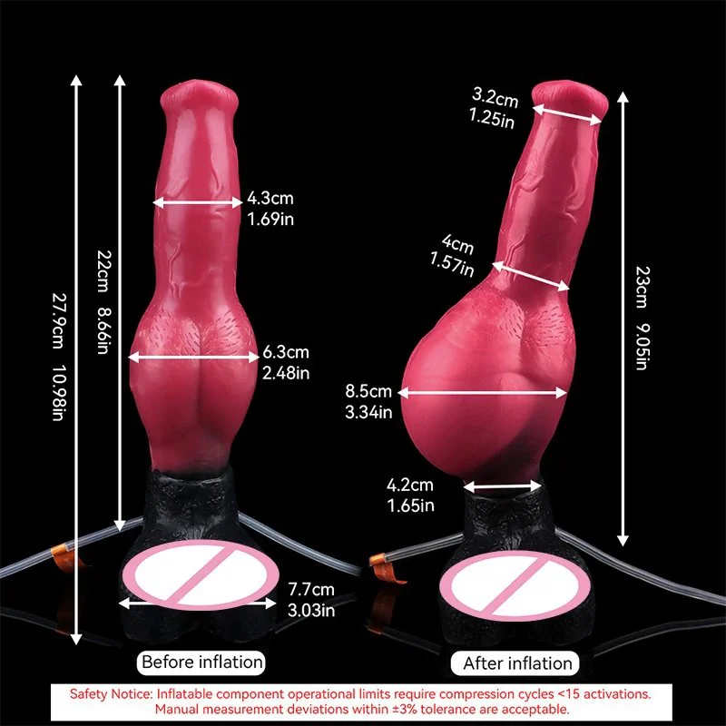 Inflatable Squirting Dildo for Female Sex Toys Suction Cup Fantasy Dildo Can Be Attached to the Belly of the Advanced Dildo