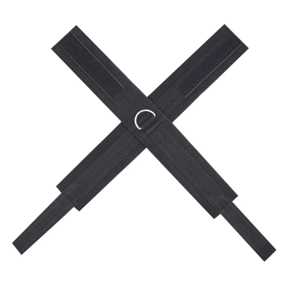Bondage Cross Handcuffs Woven Tape Sex Handcuffs Velcro Buckle Sex Hand Chain Shackle Other Sex Toys