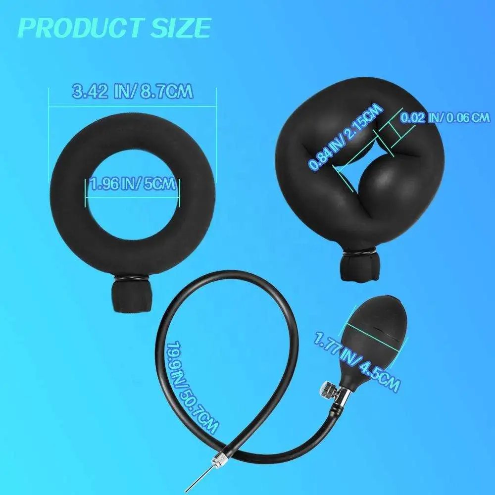 Inflatable Fruit Vegetable Anal Plug Dildo Butt Plug Anal Dilator Anus Massager Pump-up Sex Toys for Men Product Penis Rings