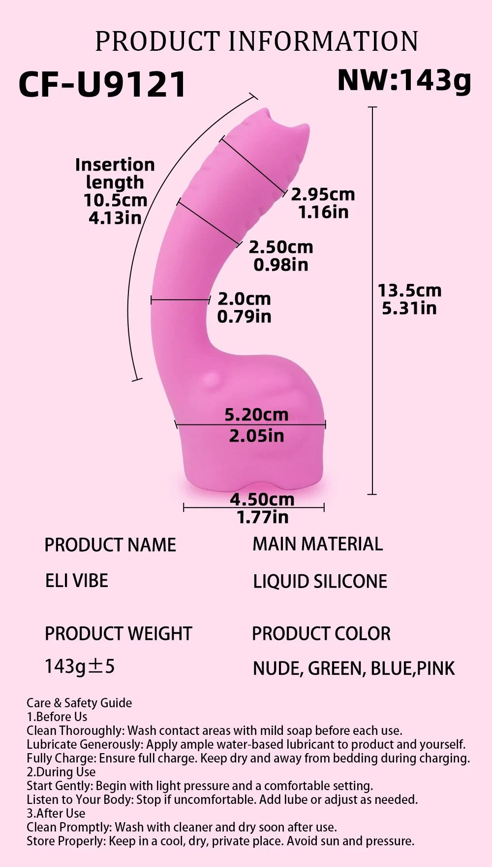 G Spot Vibrator Sex Toys -Ergonomics Curved Clitoral Anal Stimulator Dildo with 10 Vibrating Modes,Sex Toy for Women Couple