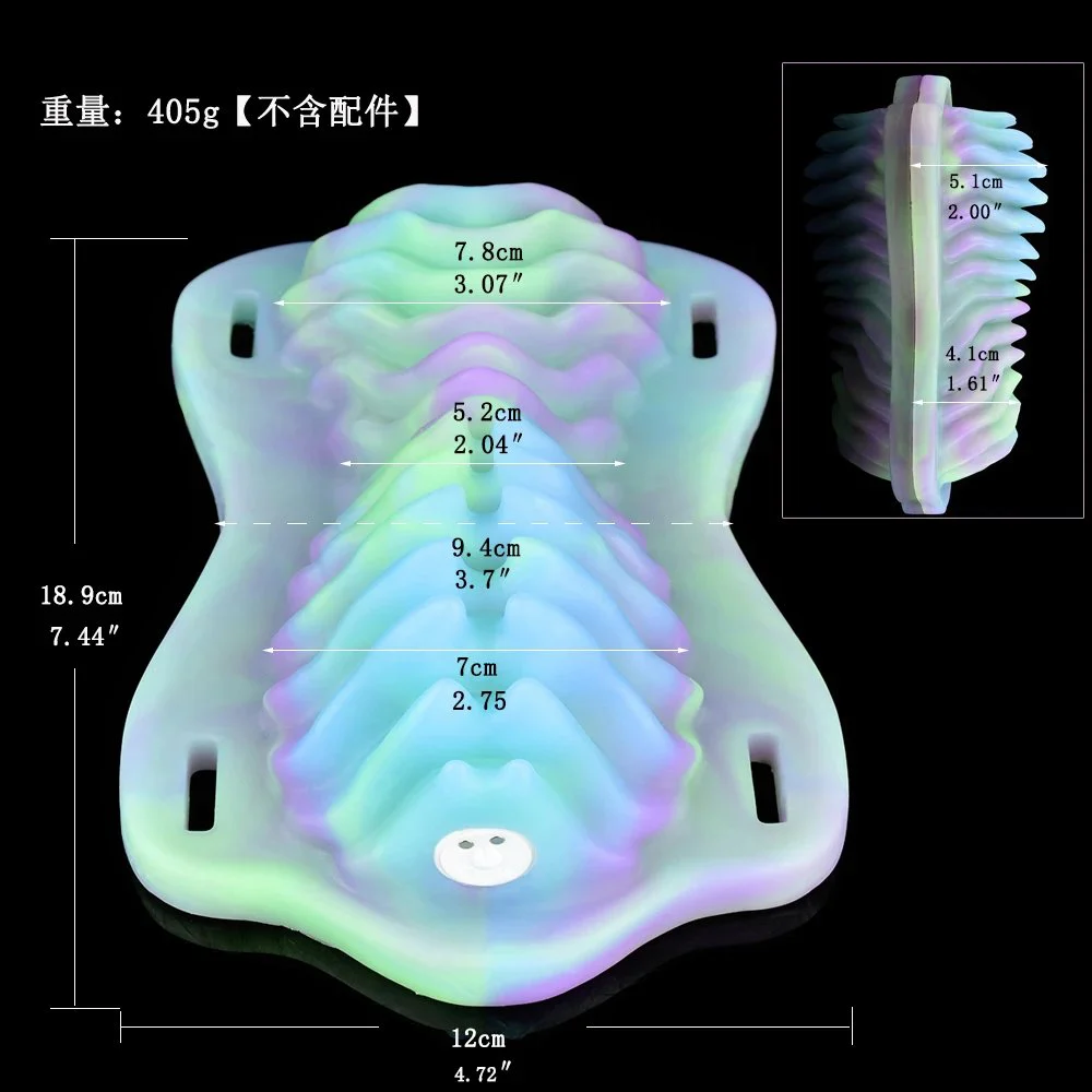 Grow in Dark Fantasy Tentacle Grinder Vibrator for Women Monster Tongue Silicone Grinder Adult Sex Toys
