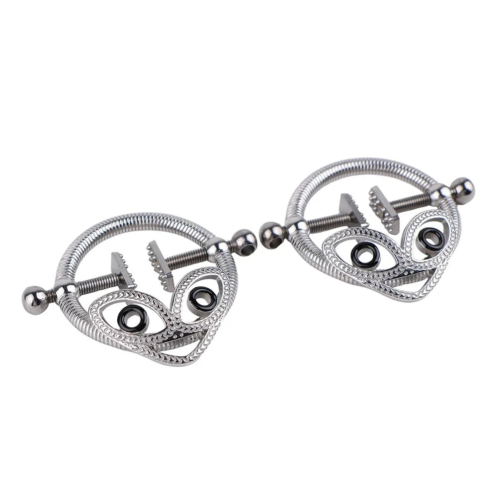 Sexy Bondage Bra with Stainless Steel Nipple Clamps Unique Design Adult Toys That Increase the Fun of Life