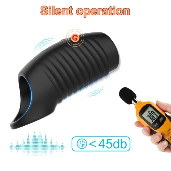 Frequency Varying Vibrating Penis Sleeve Aerator Vibrator for Enhanced Sexual Experience