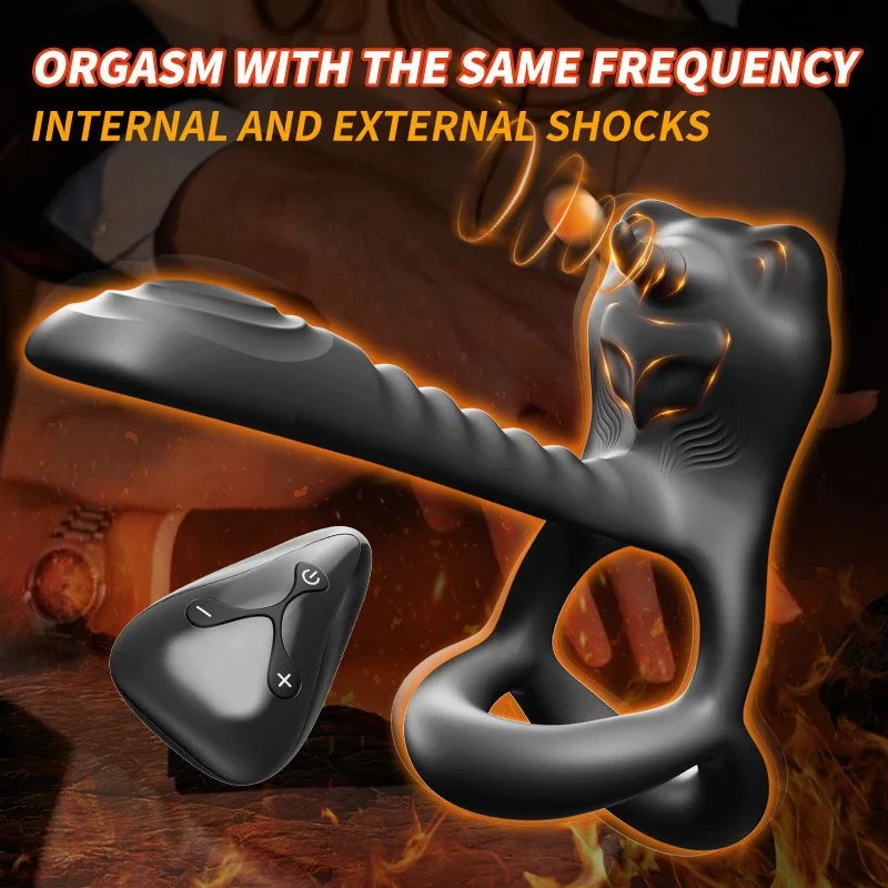 Lock Ring Male Vibration Anti-shoot Delay Ring Wireless Remote Control Adult Products Cock Ring