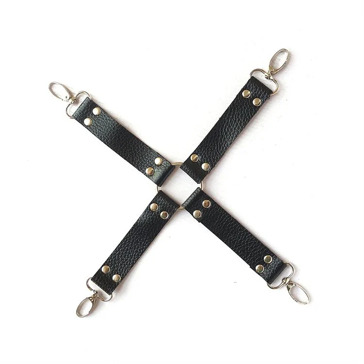 Sexy Whip Handcuffs Rope Nipple Calmps Gag Ball PU Leather Soft Sex Game Restraint 10 PCS Bondage Kit