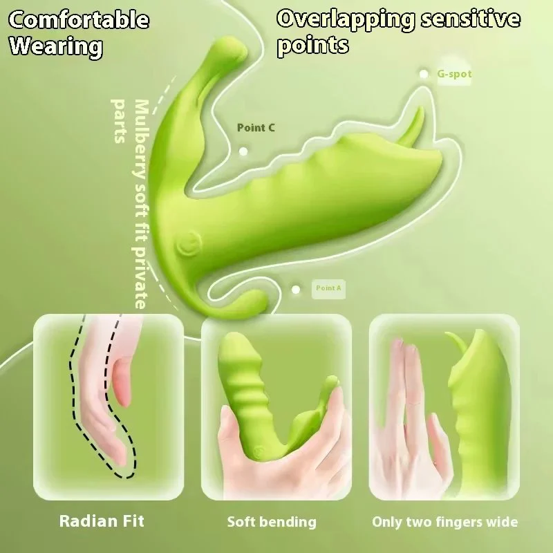 App Controlled Wearable Vibrator Dildo Anal Butterfly Vibrator for Woman Female Adult Sex Toys for Couples