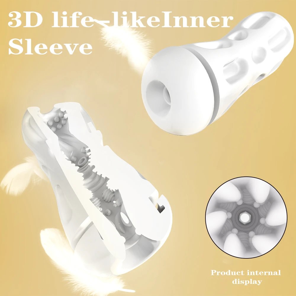 Uniquely Designed Male Masturbator with Vibration Function in Aircraft Cup Shape Inspired by Milk Tea Cup