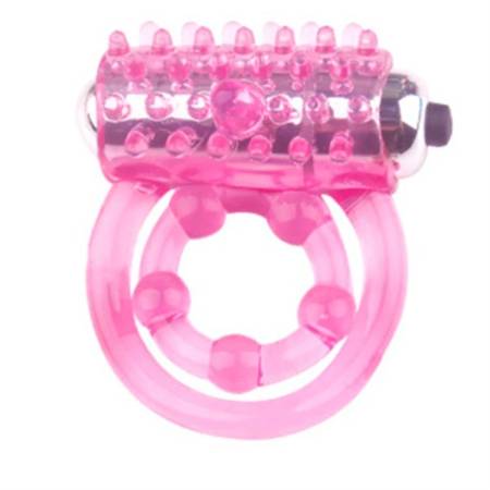 Rubber Penis Ring for Man Delay Ejaculation Double Vibrating Cock Rings Sex Toys Men