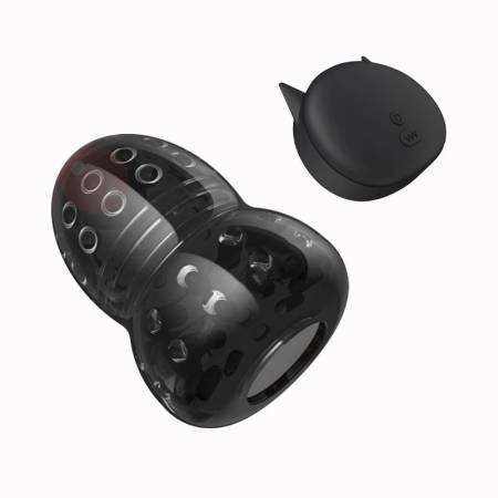 Samurai Series Black Wireless Remote Control Male Stimulation Trainer Eighth Generation 10 Frequency Conversion Vibrators