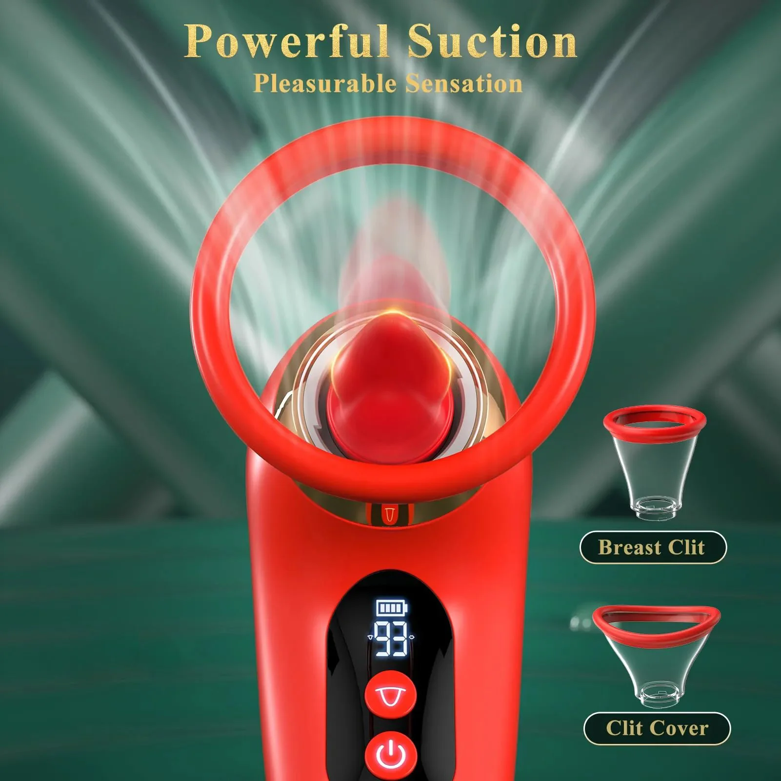 LCD Display Removable Cup Clitoral G Spot Vibrators Female Masturbation Device Sucking Tongue Licking Vibrator Sex Toy for Women
