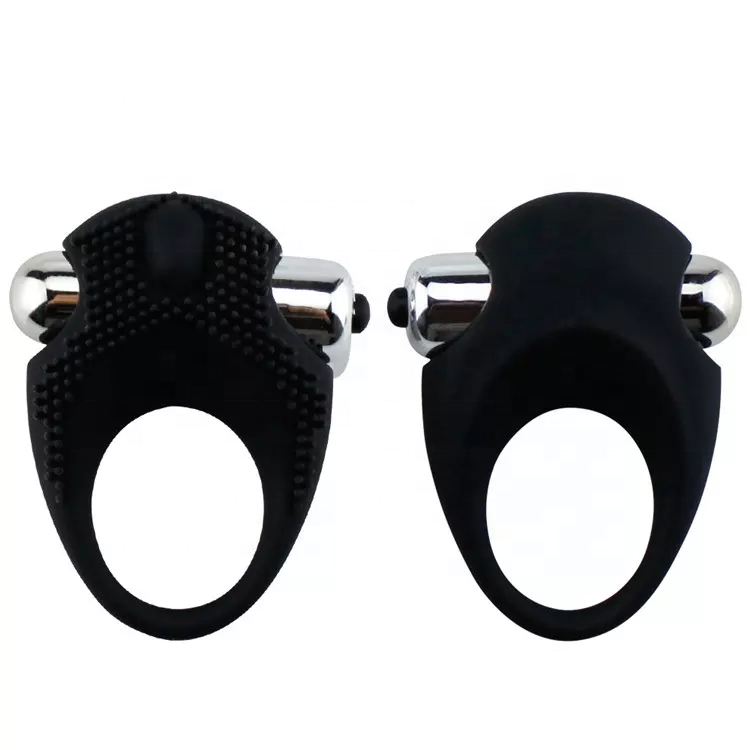Sex Toys for Men Delay Ejaculation Battery Penis Ring Silicone Vibrating Cock Ring