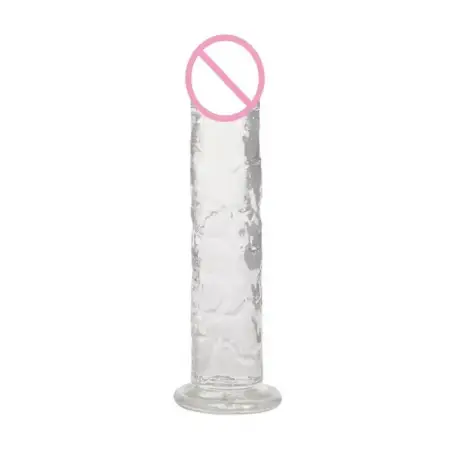 Women's Colorful Adult Product Genre Realistic Design Natural Rubber Dildo Soft Silicone Material Artificial Crystal Dildos