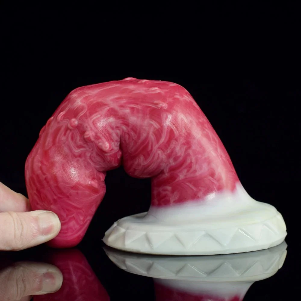 Large Anal Plug Penis Round and Full Mushroom Head Powerful Sucker Silicone Realistic Dildo for Women