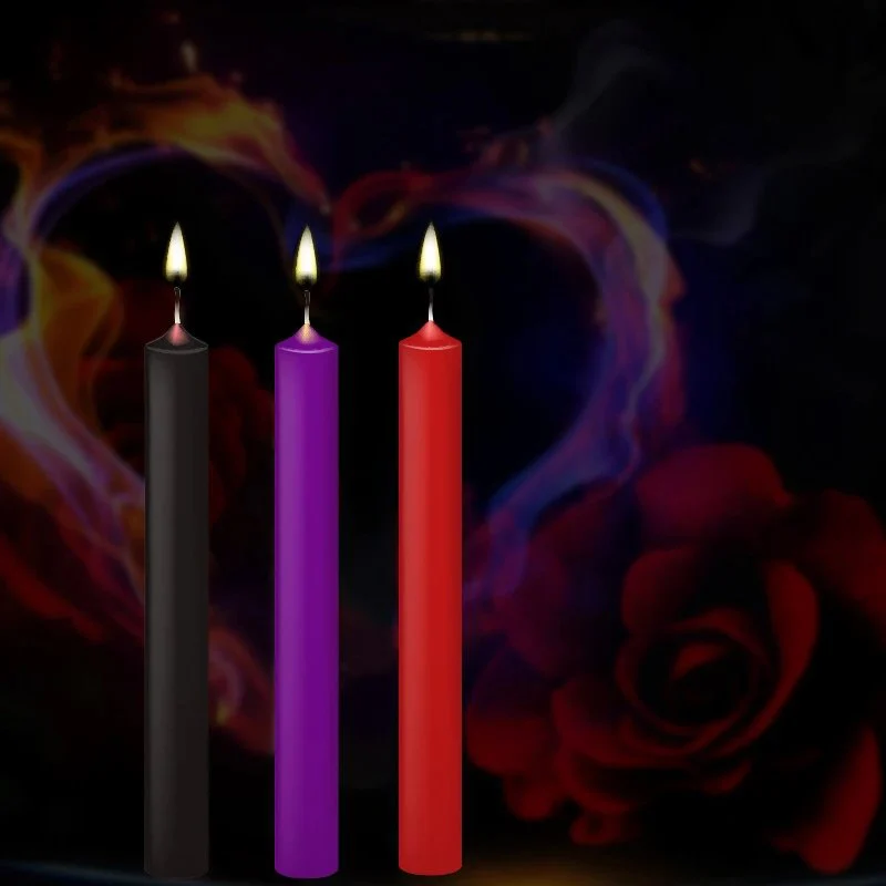 Sex Low Temperature Candle Drip Candle Wax Restraints Games Passion Massage Dripping Wax