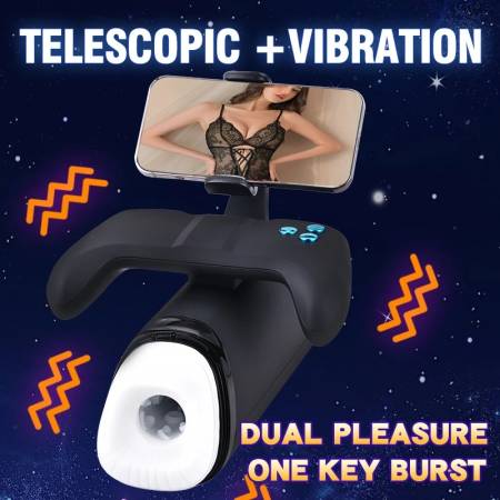 Super Automatic Telescopic Masturbador Male Masturbation Cup With Mobile Phone Holder Electric Pocket Sex Men Machine for Male
