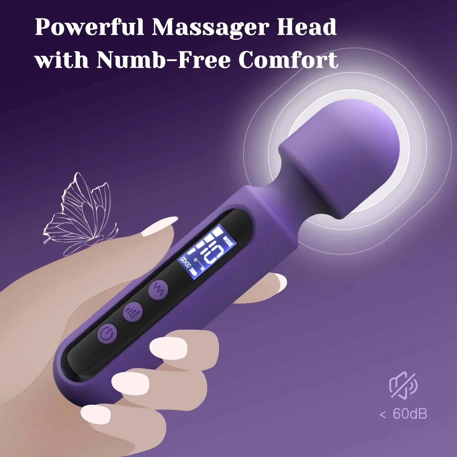 LCD Display Clitoral Stimulator Vibrating Dildo Women Adult Sex Toy G Spot AV Wand Massager Vibrator Kits for Sexual Pleasure