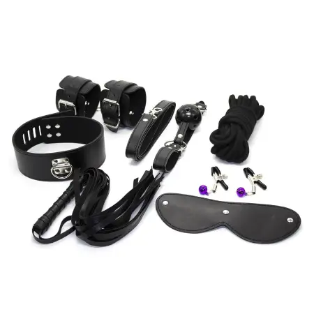 Game 7sets Adult Handcuffs Ball Whip Kit Bondage Set Couple Sex Toys