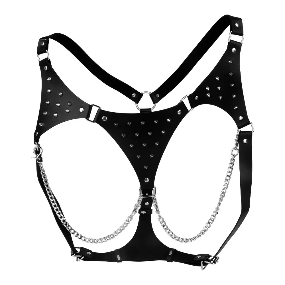 Sex Bondage Nipple Clamp Chest Harness Breast Clamp Neck Collar Restraint Bdsm Nipple Restraints Female Sex Pleasure Device