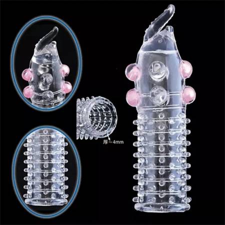 Kiss TPE Male Latex Silicone Condoms Plain Dotted Ribbed Plastic Penis Cover Product