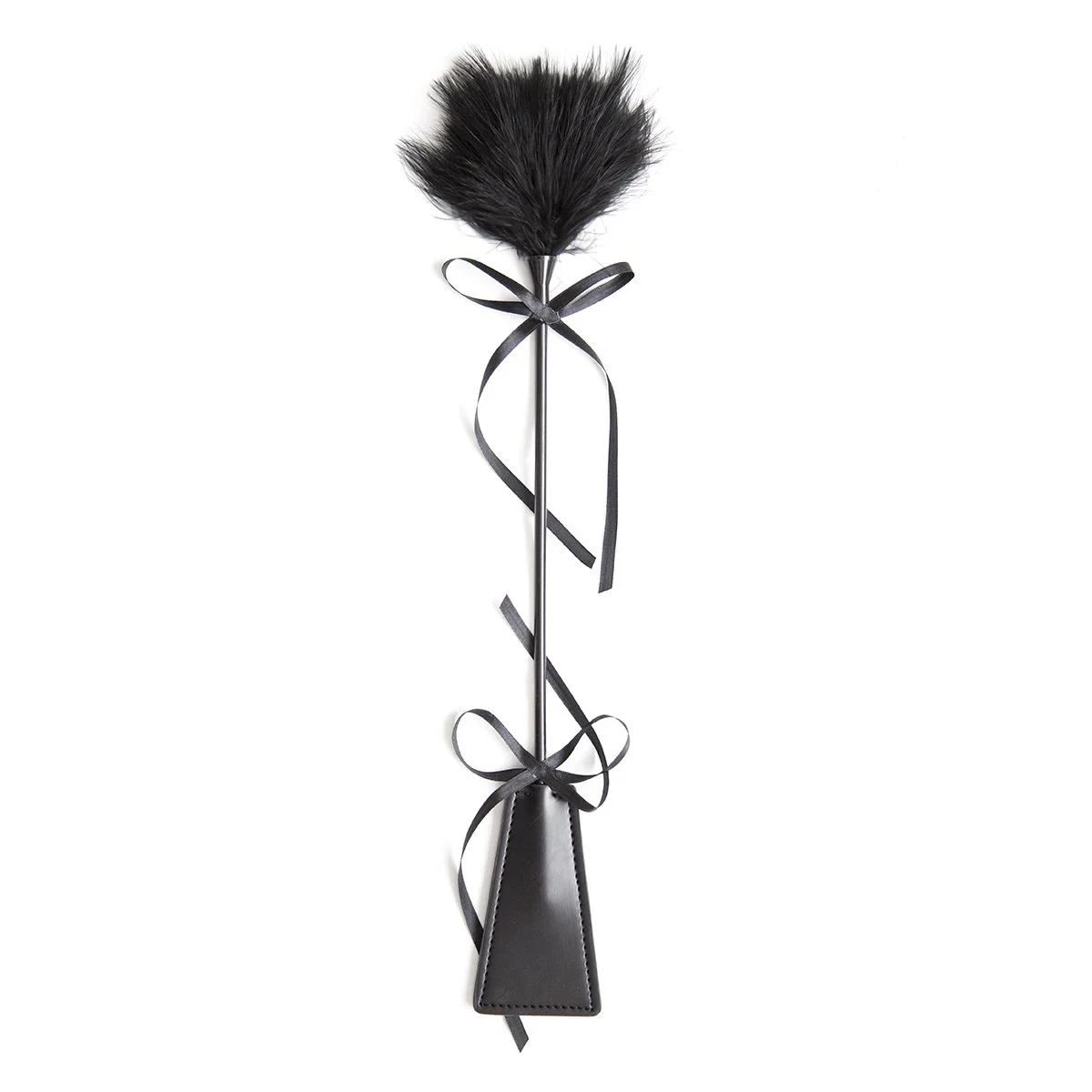 Racket Couples Leather Racket Adult Flirtation Rod Feather PU Racket Fun Hand Patting Black Couple Toys Supplies