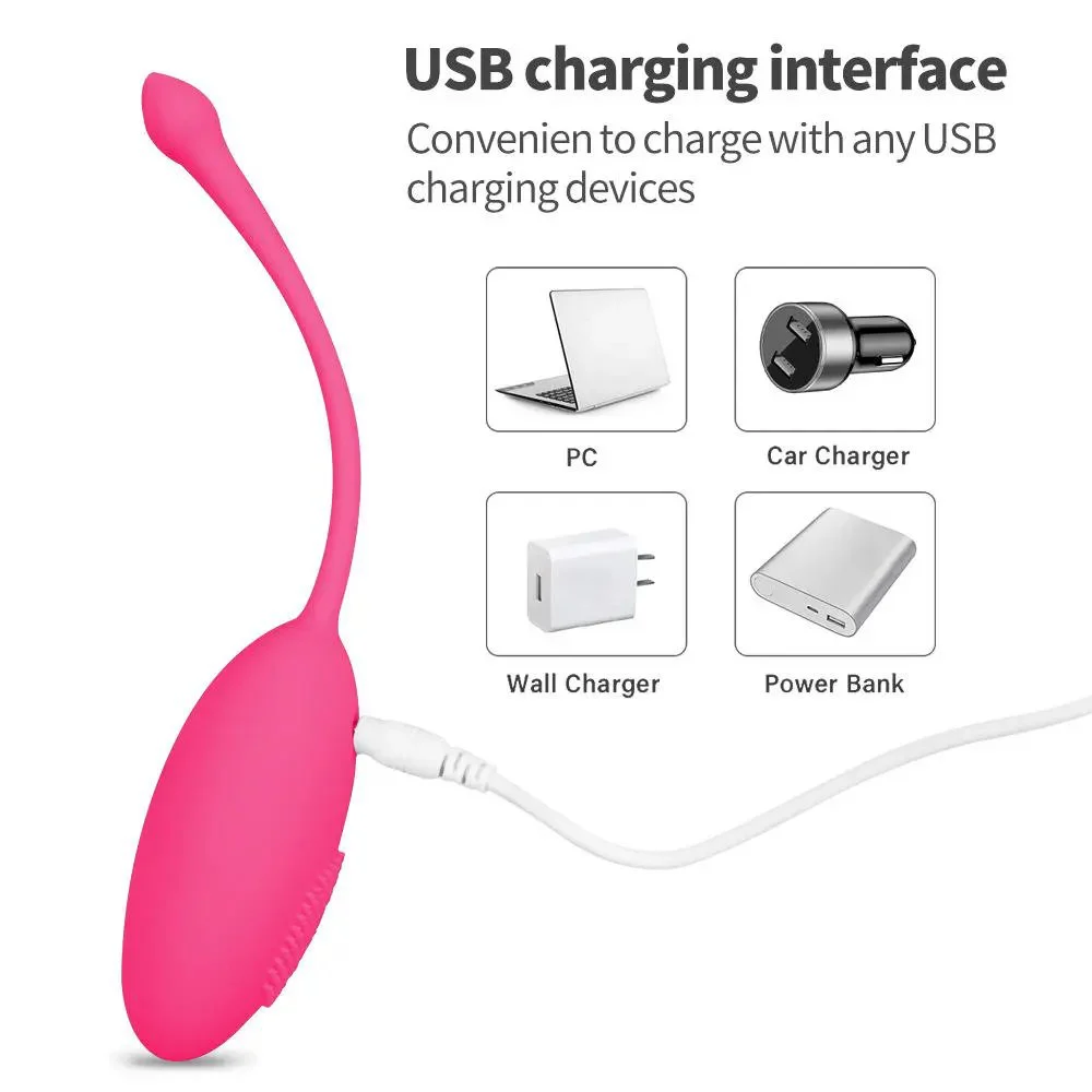 Wireless Remote Control Mini Vibrator - 12 Frequency Vibration Body Safe Waterproof USB Charing 1.5H Longtime Sextoy