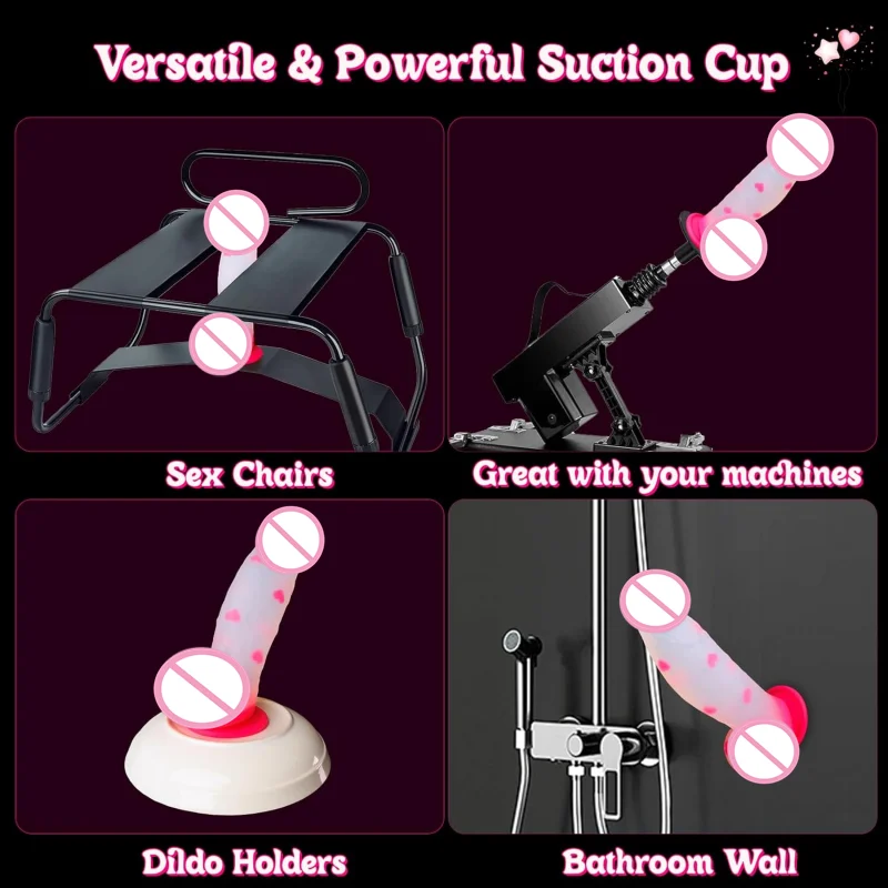 Monster Fantasy Dildo Big Thick 8 Inch Heart Pink Clear Liquid Silicone Dildo with Strong Suction Cup G Spot Anal Sex Toys