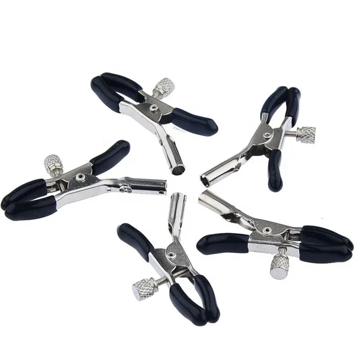 Fetish Metal Nipple Clamps for Couples' Flirting Bondage Sex Toys Pleasure