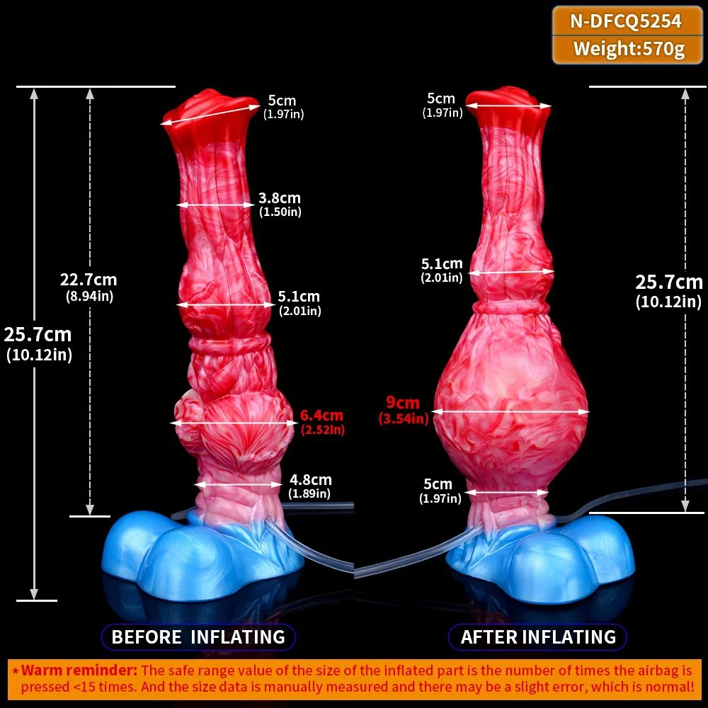 Horse Dildo Inflatable Anal Dilator with Squirting Function Ejaculation Penis Adult Sex Toys for Women Men