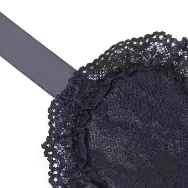 Women Black Lace Eye Mask Restraint Handcuffs 3 Pieces Sets Erotic Flirt Blindfold Patch Slave Restraints Accessories