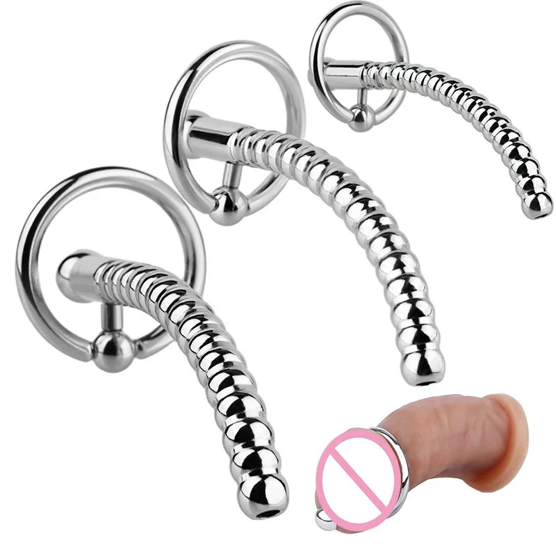 Metal Penis Plugs Stainless Steel Dilators Urethral Catheter Horse Eye Stick Penis Stimulator Masturbator Sex Toys for Men