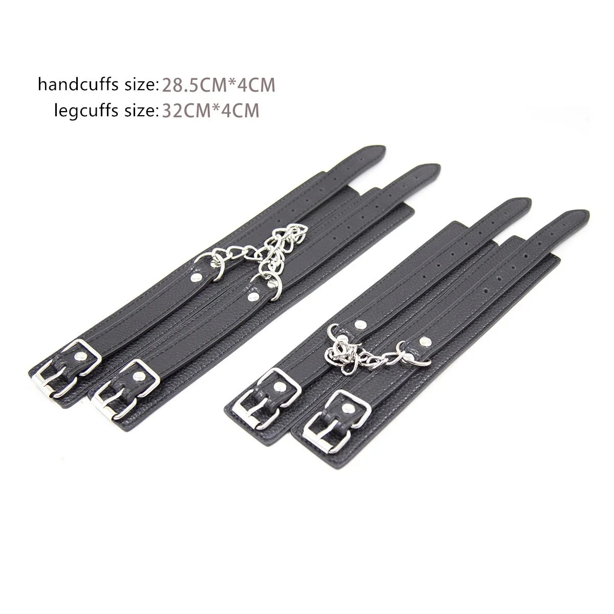 Handcuffs Leather Shackle Sex Handcuffs Needle Buckle Sex Hand Chain Shackle