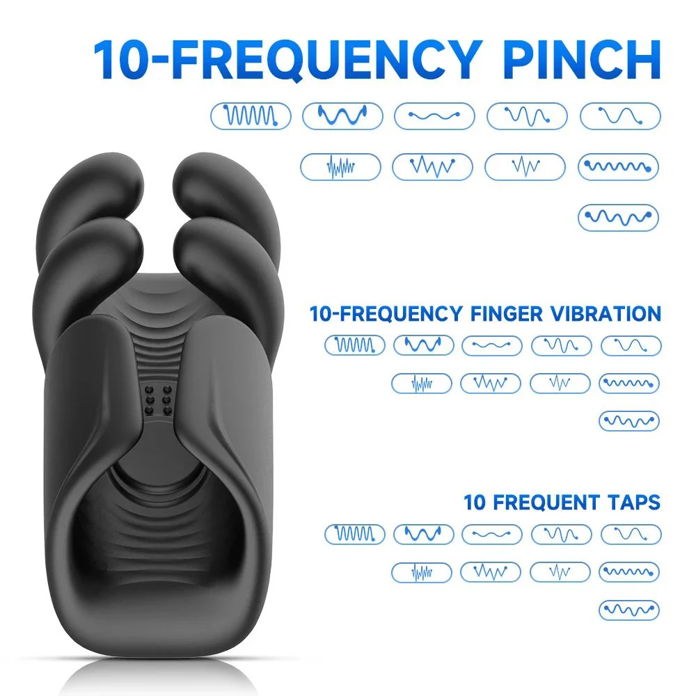 Rechargeable 10 Frequency Men Masturbation Toys Training Penis Vibrator Sex Toys Men