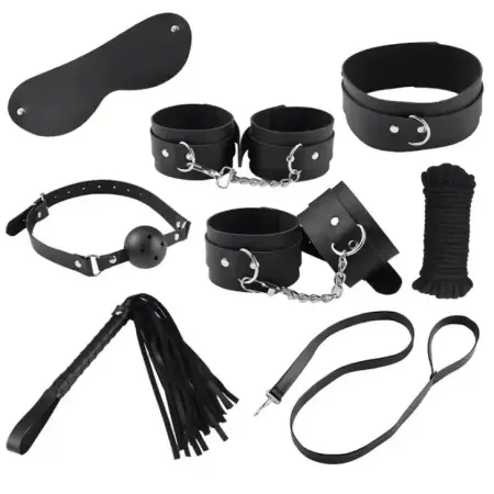 Set bundled handcuffs couple props sp training mouth ball adult sex toys sex aids