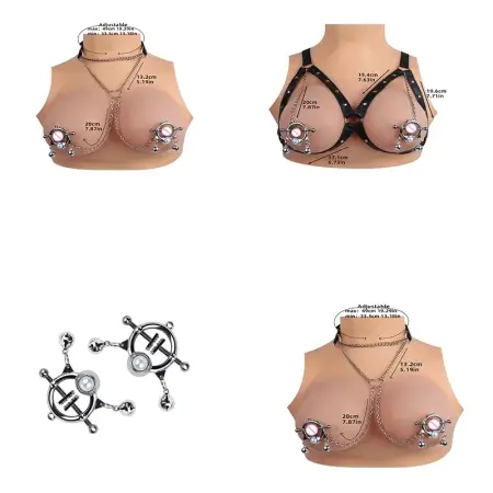 Sex Toys Nipple Clamps Breast Clamps Collar with Chain Adult Sex Toys Female Sex Games