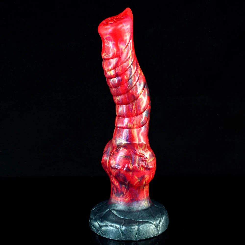 Fire Dragon Monster Dildos Huge Realistic Silicone Sex Toy for Lesbian Woman