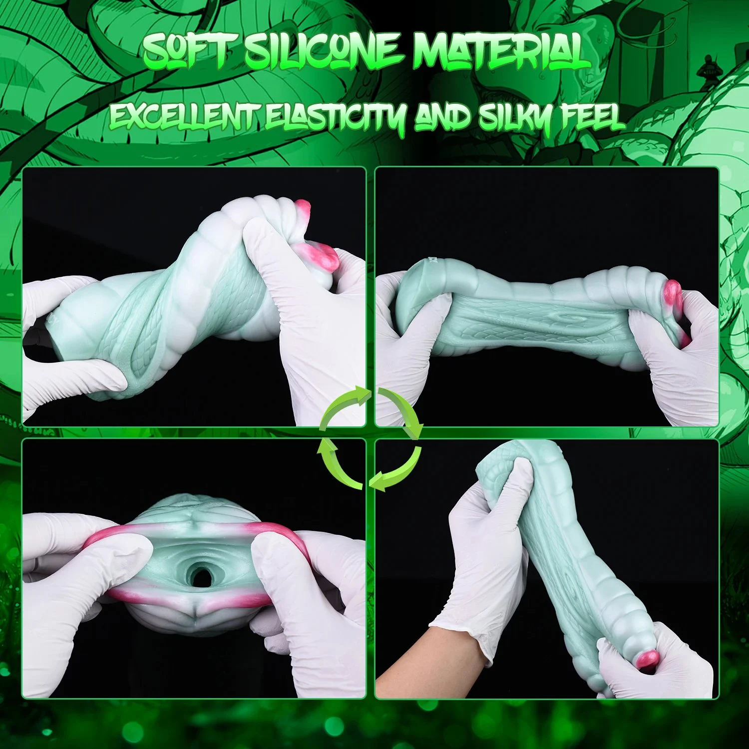 Reptile Snake Mouth Stroker for Men,Soft & Stretchy, Fantasy Male Masturbator,Pussy Vagina Male Masturbator