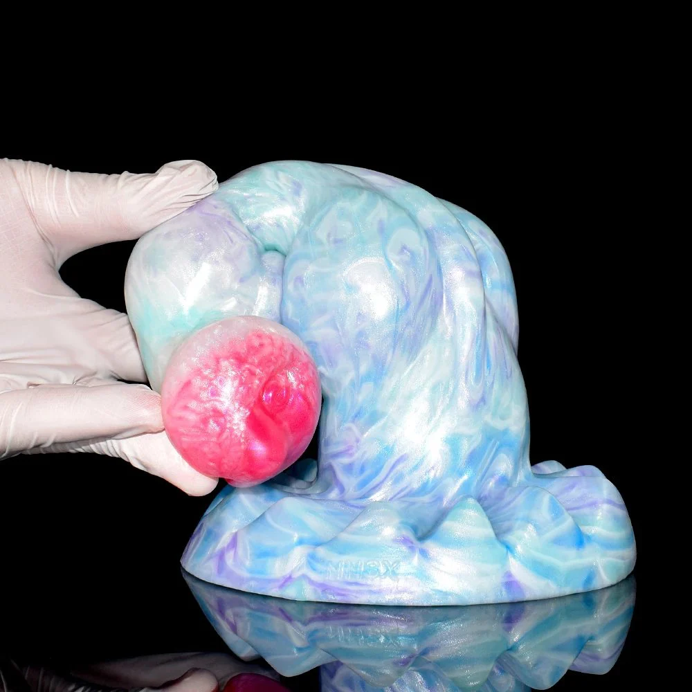 Sex Toy for Adult Women Silicone Cock Penis Animal Dog Double Knot Dildo Bulging Veins Anal Plug Female Masturbator
