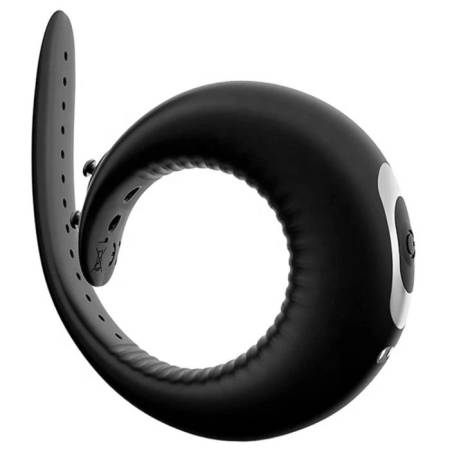 Adjustable 10 Frequency Silicone Cock Ring Sex Toys for Men Featuring Delay Ejaculation Function