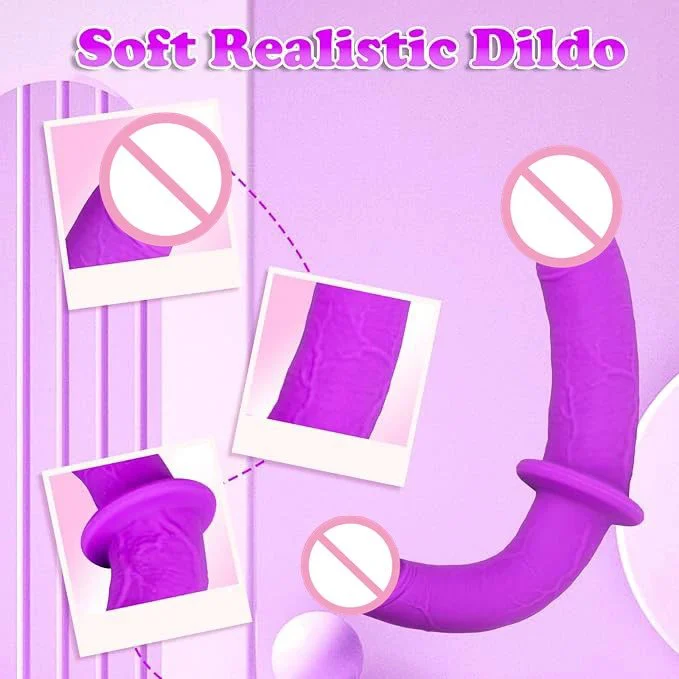 Female Masturbation Double Ended Silicone Dildo Strap on Harness Anal Dildo Women Sex Toys Lesbian