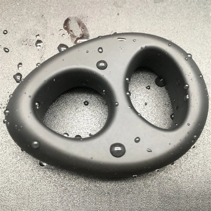 Men's Silicone Cock Ring Stretchable Sex Toy for Delay Ejaculation
