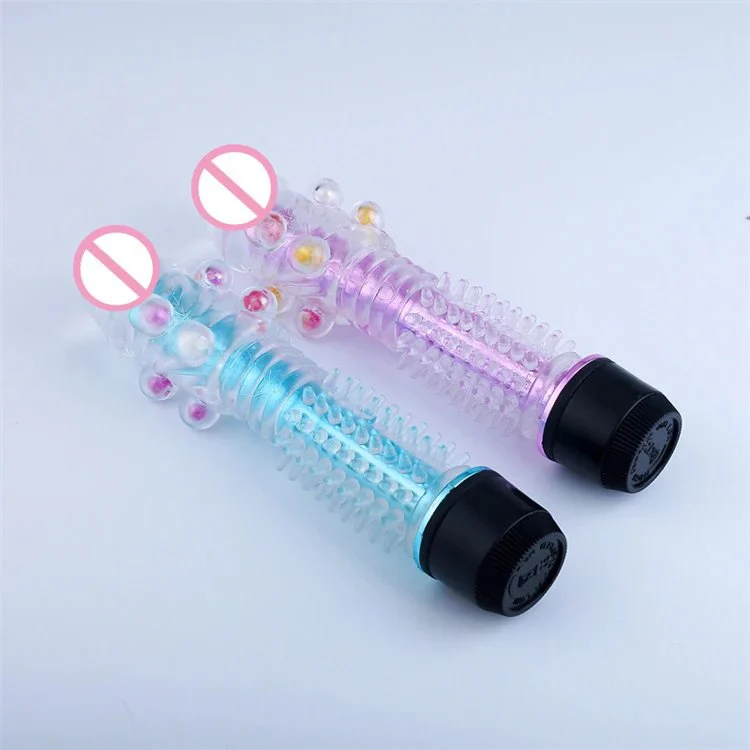 Sex Toys for Female Masturbation Realistic TPR Transparent Dildo Vibrator With Balls