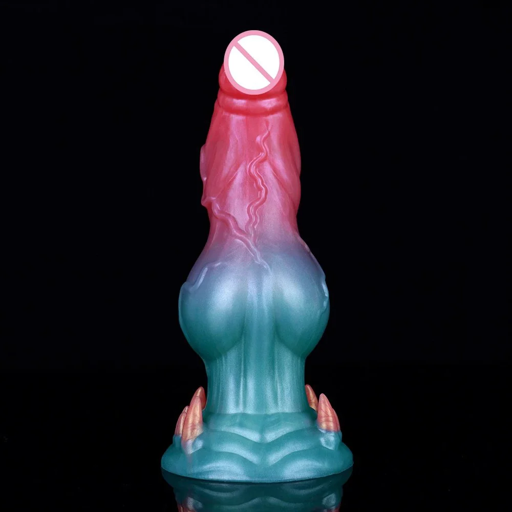 Silicone Fantasy Cock Wolf Knot Dildo Dog Huge Dildo Small Cock Knot Dog Dildo Silicon Anal Sex Toys for Adult